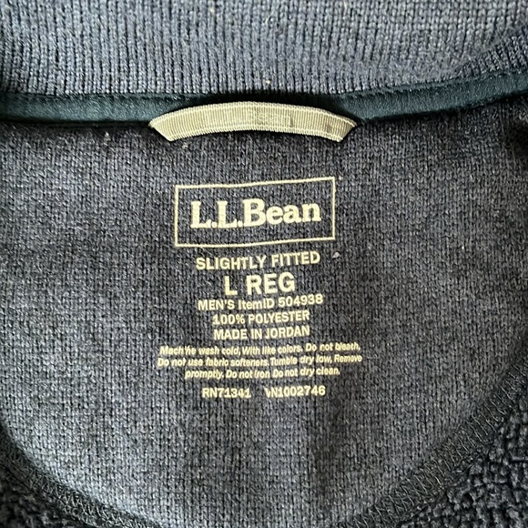 L.L.Bean Sweater Fleece Full-Zip Jacket - Picture 4 of 4